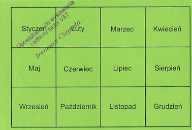 Communication of the city: Bogoria (Polska) - ticket reverse