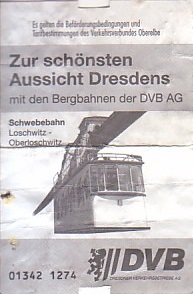 Communication of the city: Dresden (Niemcy) - ticket reverse