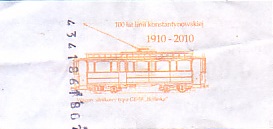 Communication of the city: Konstantynów Łódzki (Polska) - ticket reverse