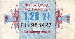 Communication of the city: Katowice (Polska) - ticket abverse. okolicznościowy