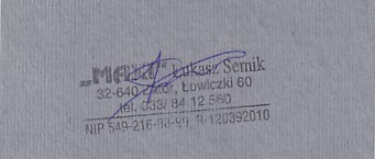 Communication of the city: Łowiczki (Polska) - ticket reverse