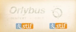 Communication of the city: Paris (Francja) - ticket abverse. Orlybus