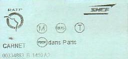 Communication of the city: Paris (Francja) - ticket abverse. <IMG SRC=img_upload/_0wymiana2.png><IMG SRC=img_upload/_0wymiana3.png>