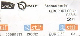 Communication of the city: Paris (Francja) - ticket abverse. <IMG SRC=img_upload/_0wymiana2.png> 
