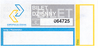 Communication of the city: Pawłowice (Polska) - ticket abverse