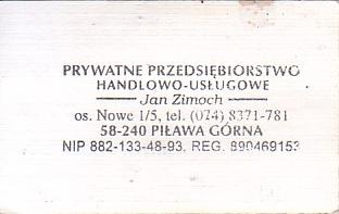 Communication of the city: Piława Górna (Polska) - ticket reverse