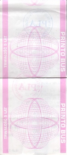 Communication of the city: Pleszew (Polska) - ticket reverse