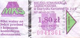 Communication of the city: Skarżysko-Kamienna (Polska) - ticket abverse. <IMG SRC=img_upload/_0karnet.png alt="karnet"><IMG SRC=img_upload/_0wymiana2.png>
