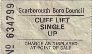 Communication of the city: Scarborough (Wielka Brytania) - ticket abverse