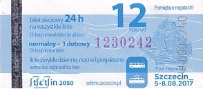 Communication of the city: Szczecin (Polska) - ticket abverse. Thor Heyerdahl