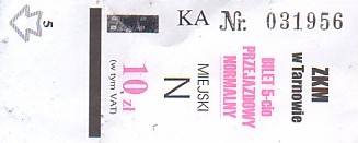 Communication of the city: Tarnów (Polska) - ticket abverse. <IMG SRC=img_upload/_0karnetkk.png alt="kupon kontrolny karnetu">