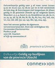 Communication of the city: Utrecht (Holandia) - ticket reverse