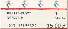 Communication of the city: Warszawa (Polska) - ticket abverse. <IMG SRC=img_upload/_0wymiana2.png> 