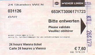 Communication of the city: Wien (Austria) - ticket abverse. <IMG SRC=img_upload/_0wymiana3.png> 