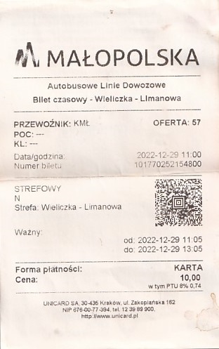 Communication of the city: (międzymiastowe PL) (Polska) - ticket abverse